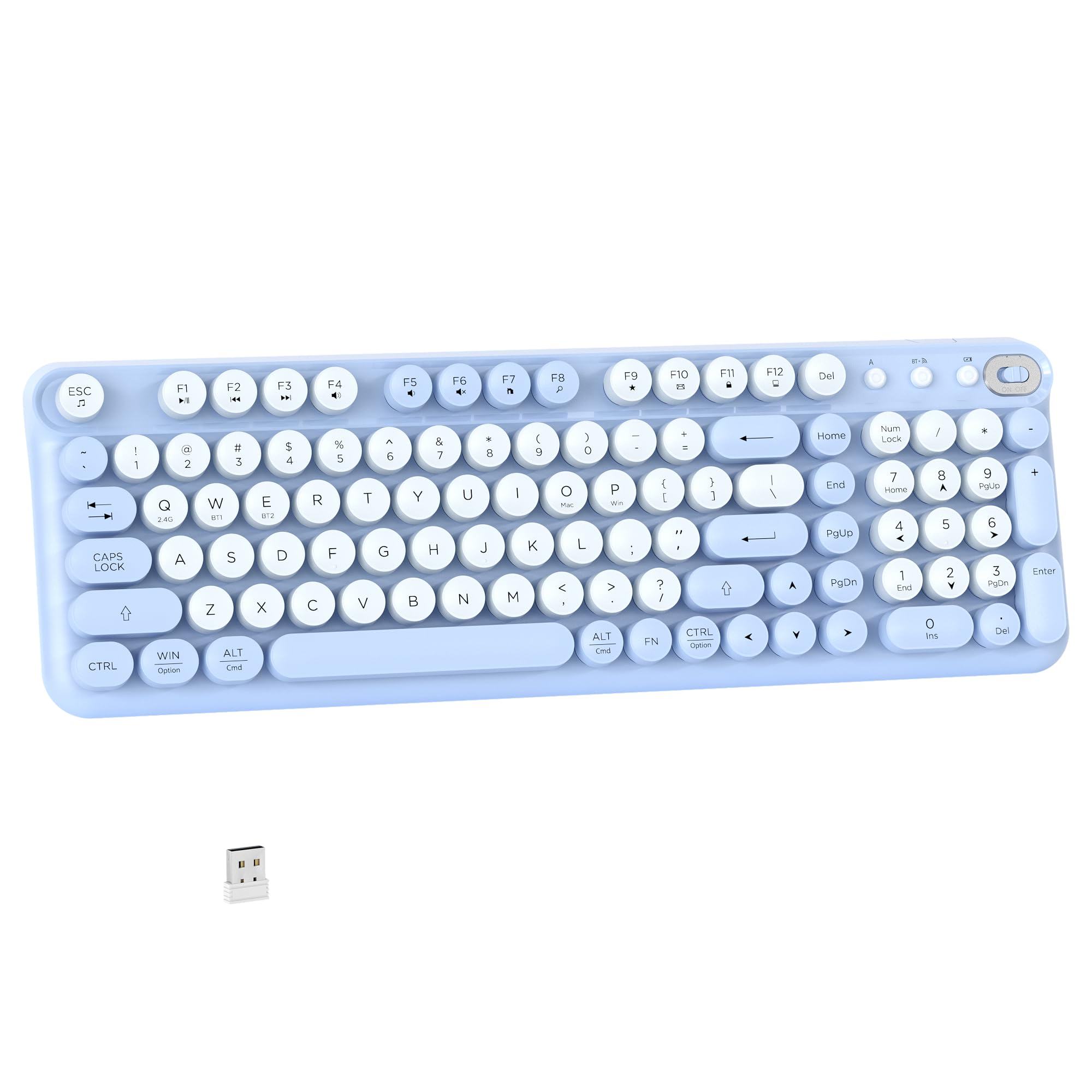 Link-s.yy　キーボード Amazon.com: Links9+ Wireless Bluetooth Keyboard, 2.4GHz Receiver